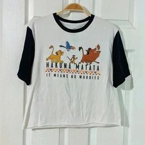 Disney Lion King Hakuna Matata‎ Graphic T Shirt Crew Neck Top Medium